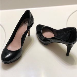 Black patent leather shoes